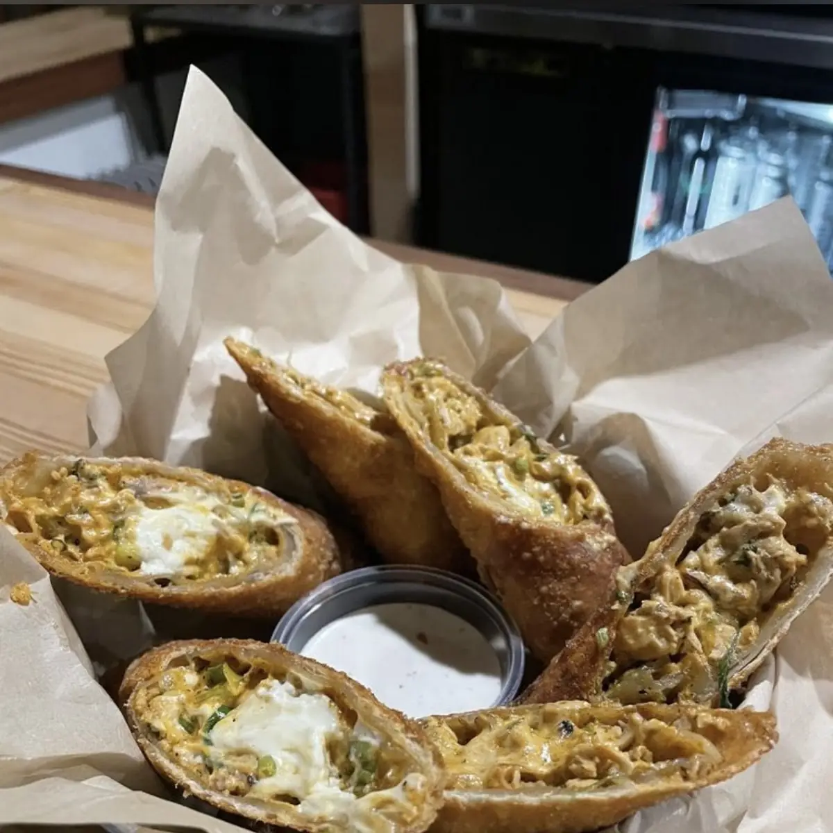 Buffalo Chicken Egg Rolls