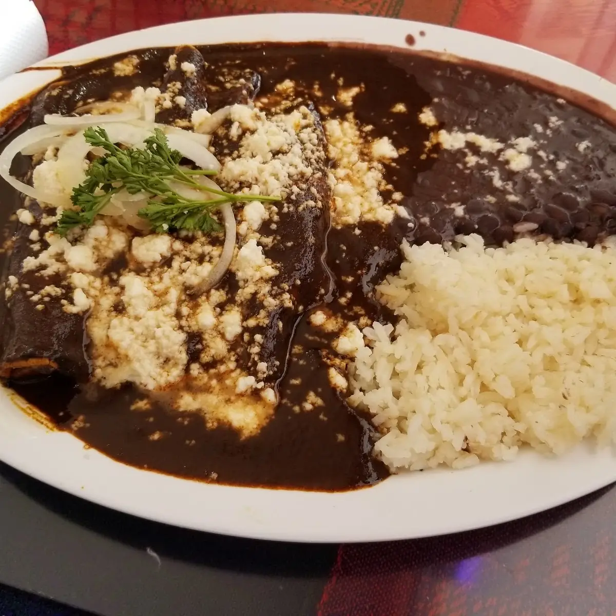 Enchilada de Mole Negro