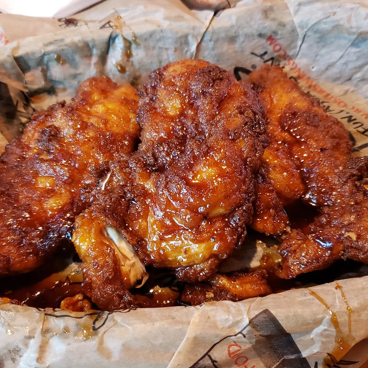 Fried Chicken Tenders in Korean BBQ