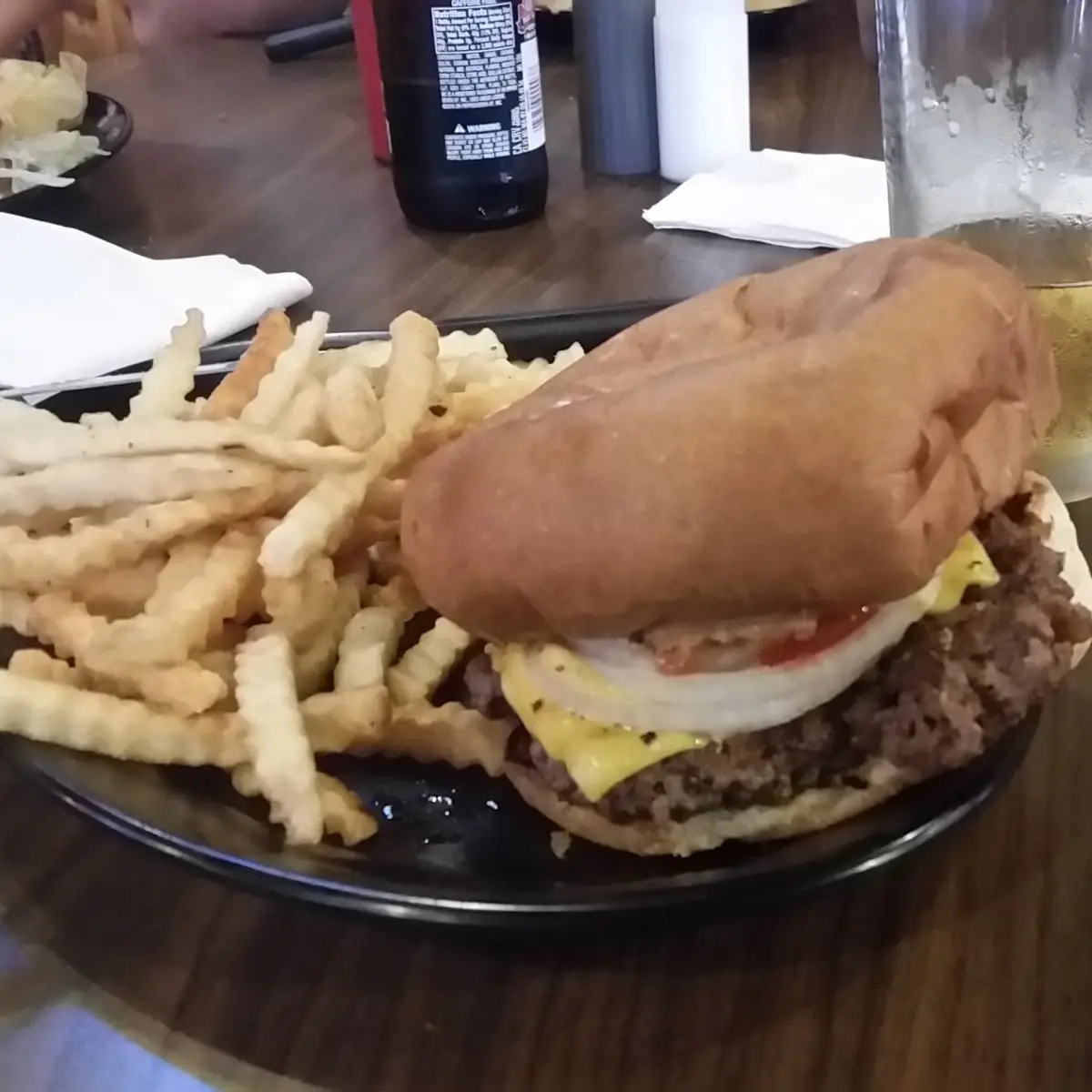 Bacon Cheeseburger and Fries