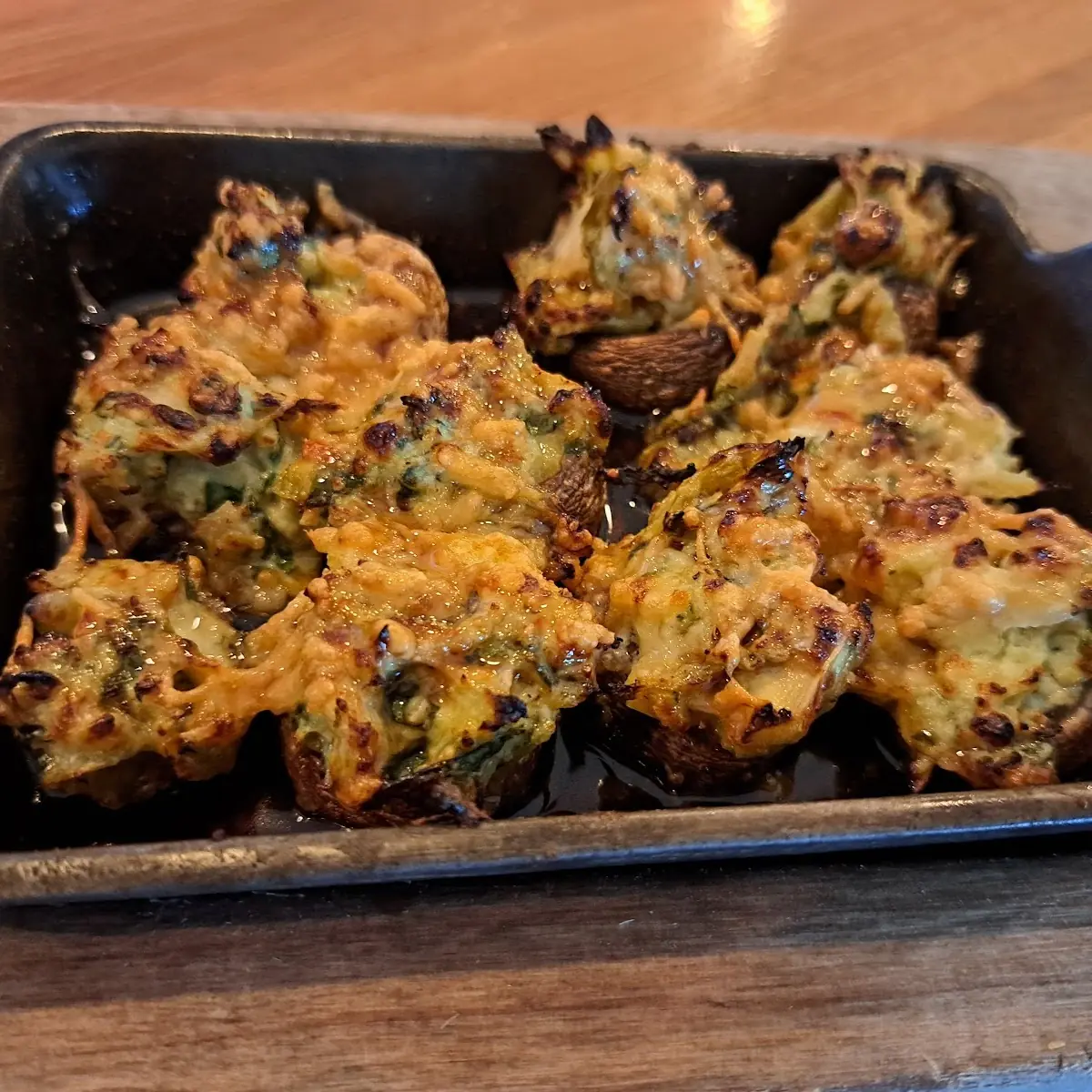 Stuffed Spinach Artichoke Mushrooms