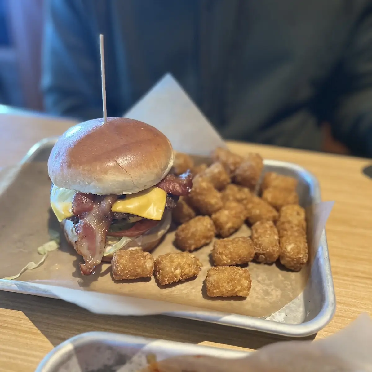 Cheese Curd Bacon Burger