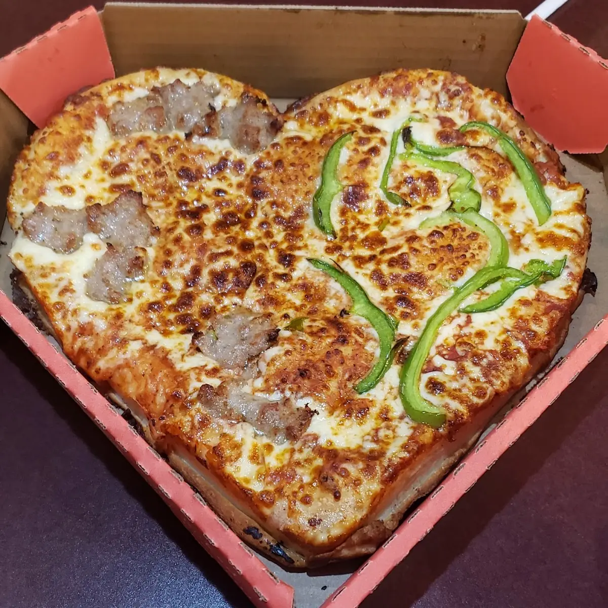 Heart-Shaped Pizza