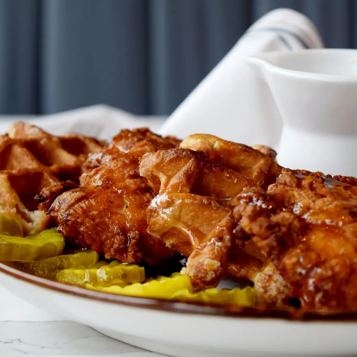 Fried Half Chicken & Waffles