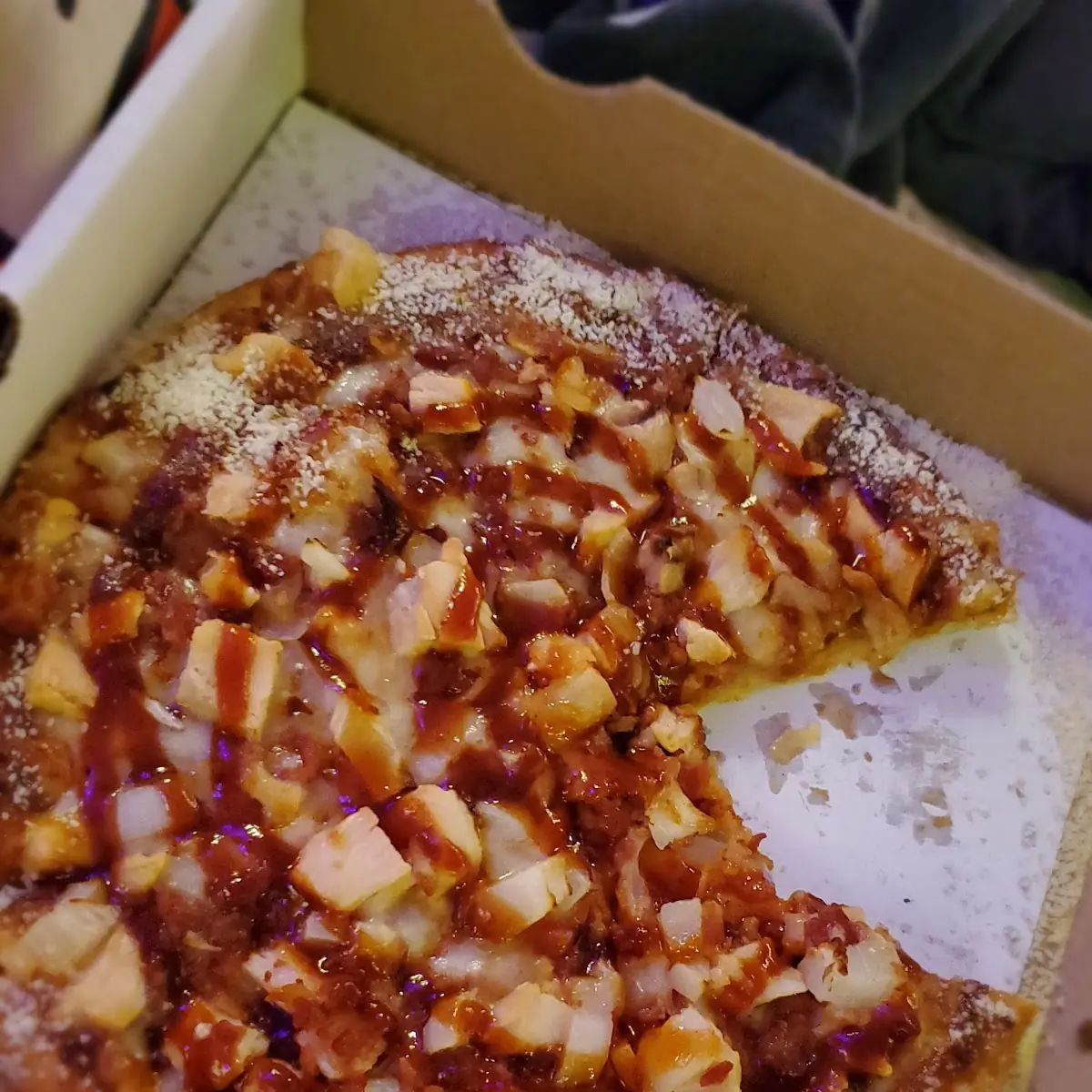 BBQ Chicken with Garlic Parm
