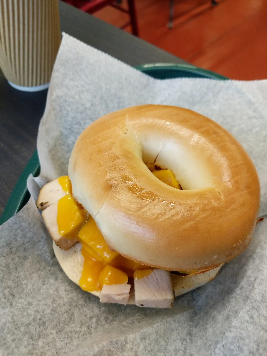 Bagel with Chicken Cheddar Cheese