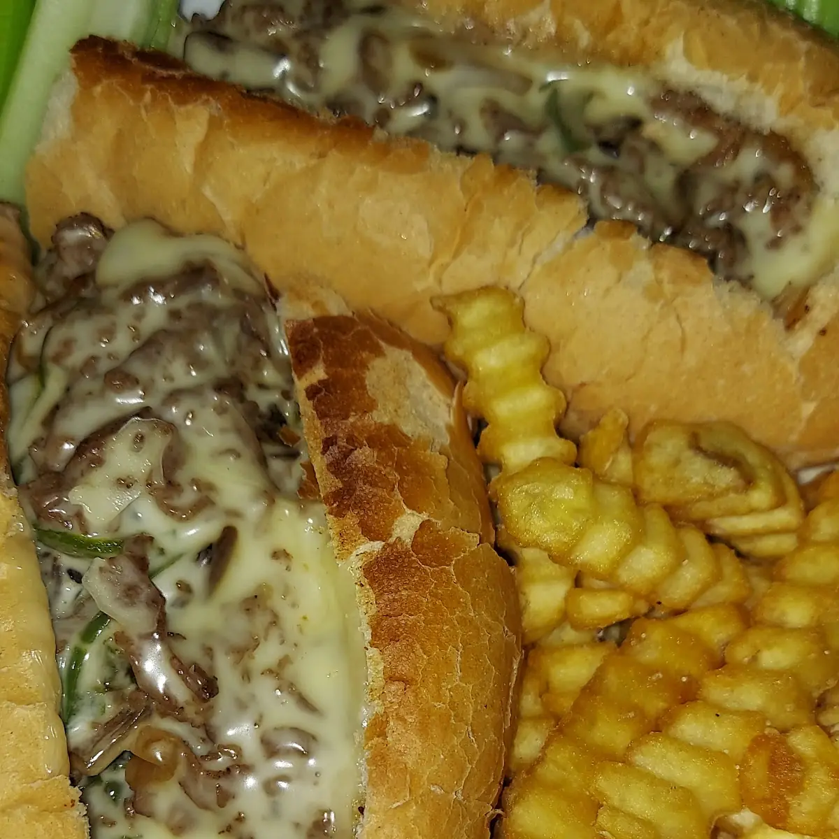 Combo Philly Cheese Steak Sandwich