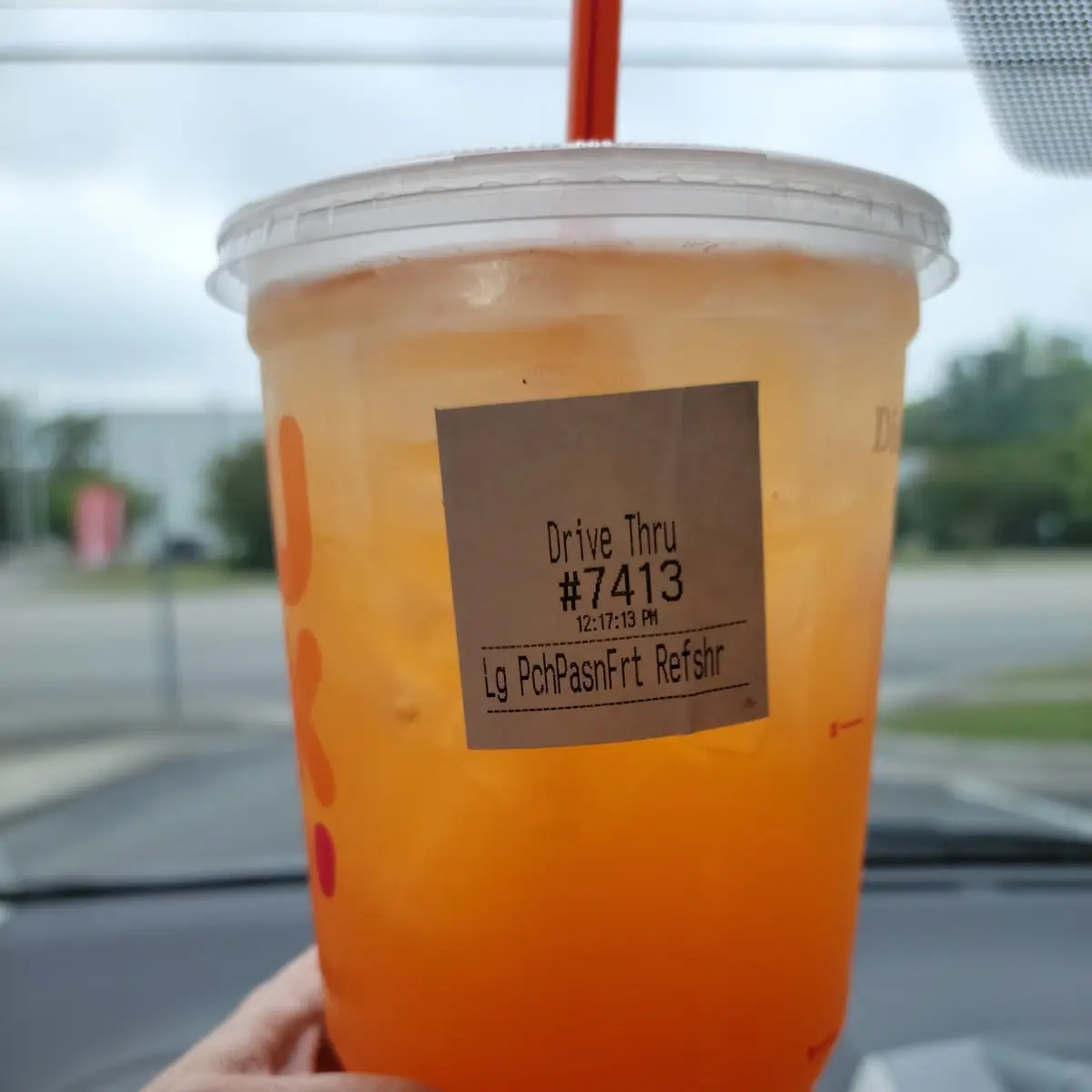Peach Passion Fruit Refresher with Green Tea