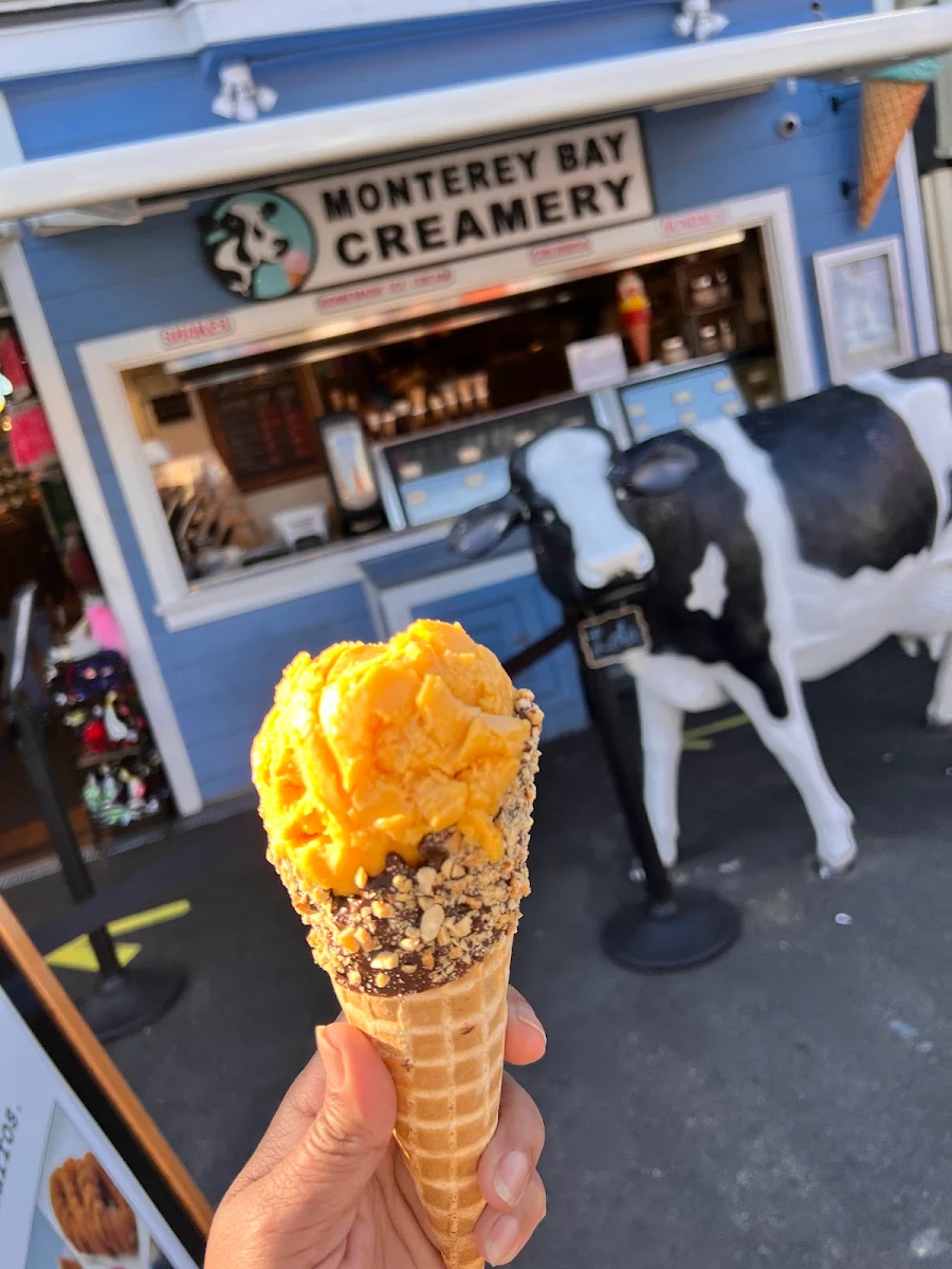 Peanut Chocolate Waffle Cone