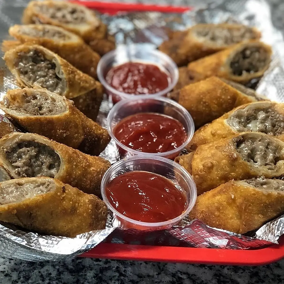 Cheesesteak Egg Rolls