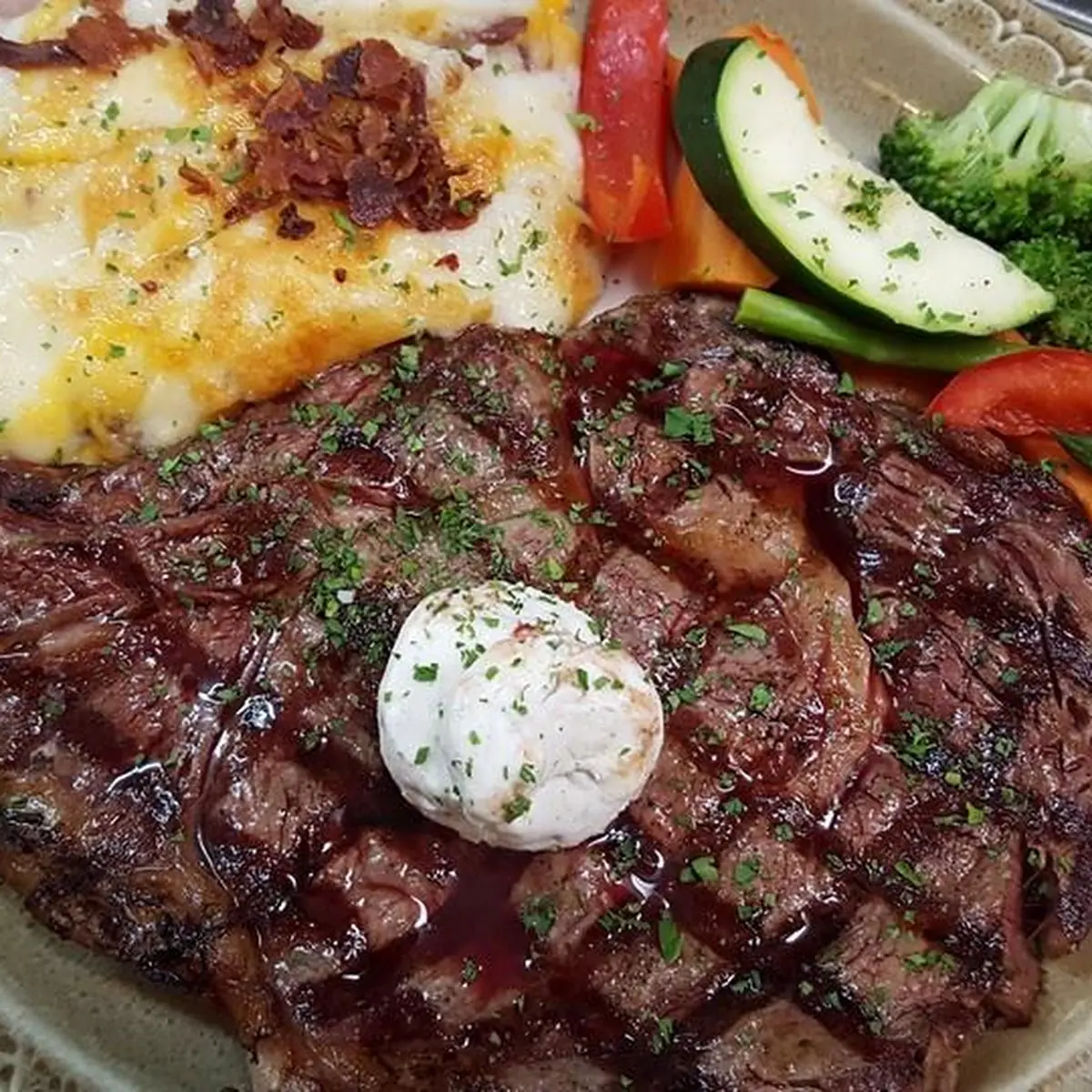 Grilled Angus Ribeye Steak