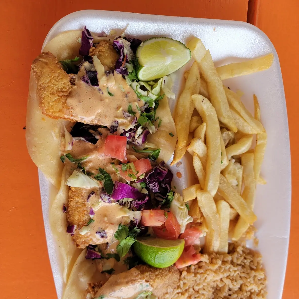 Fish Taco Plate