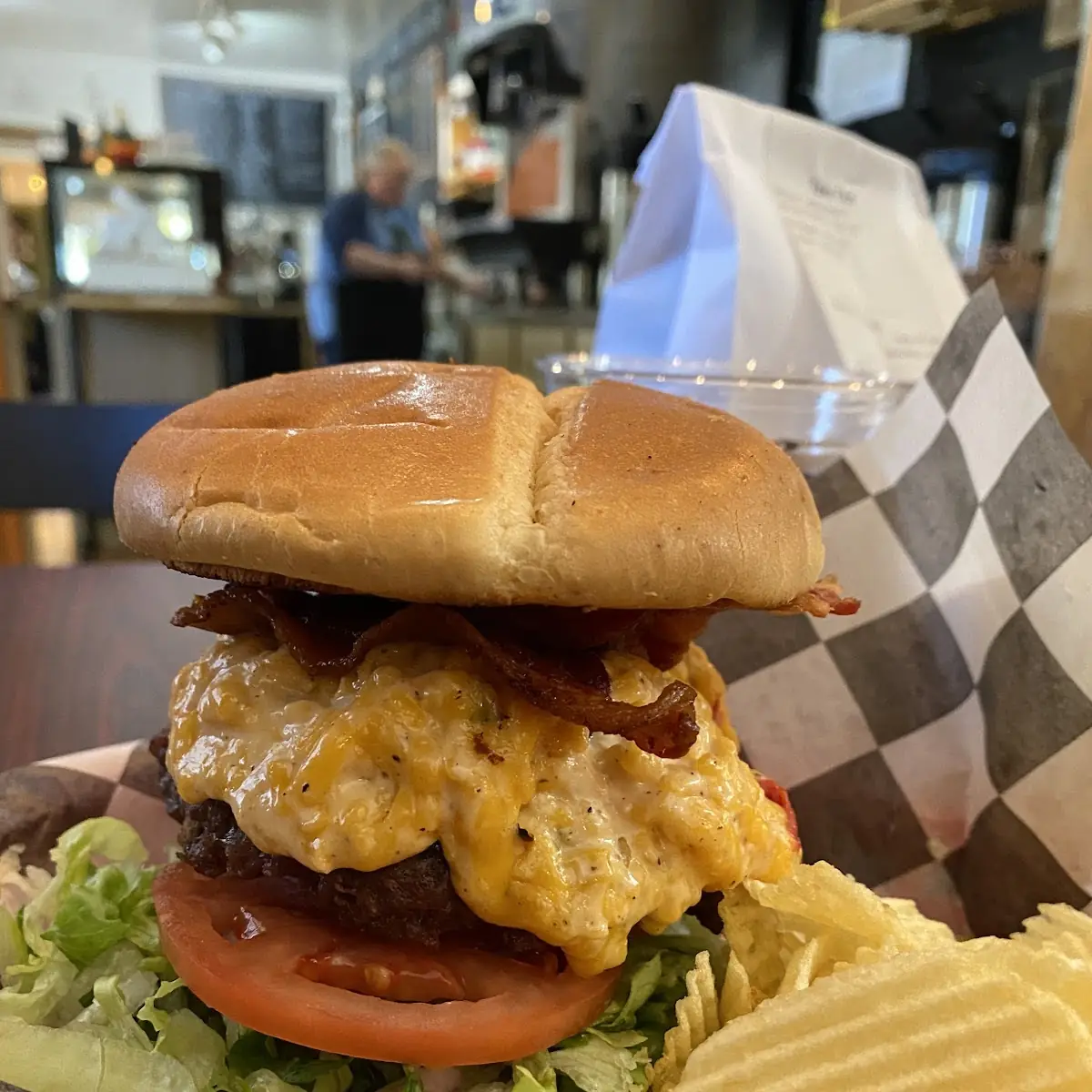 Pimento Cheese Bacon Burger