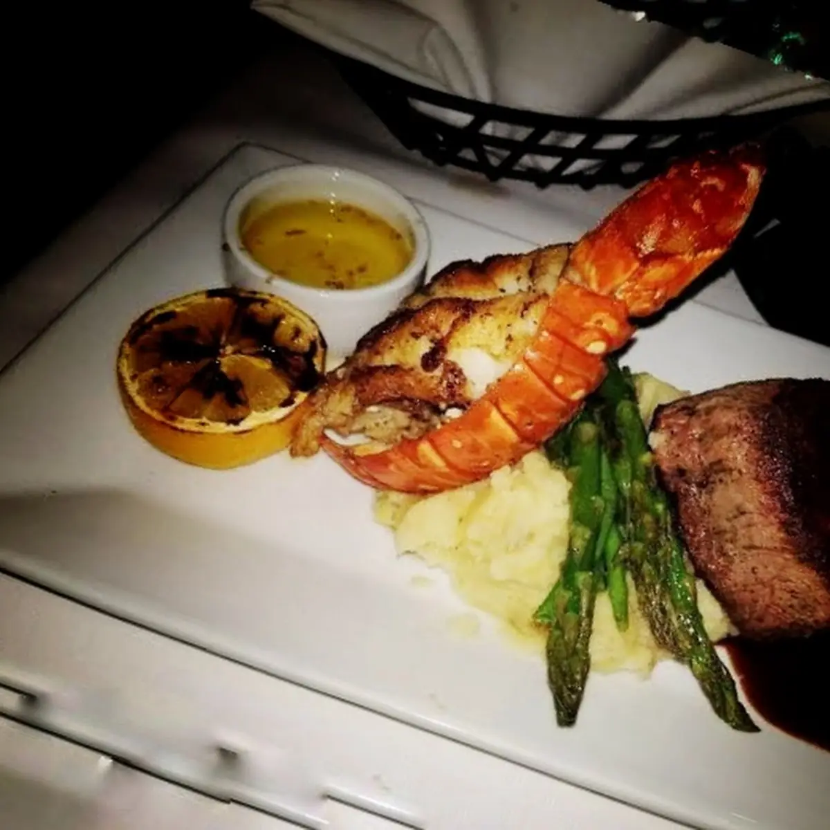 Caribbean Lobster and Filet Mignon