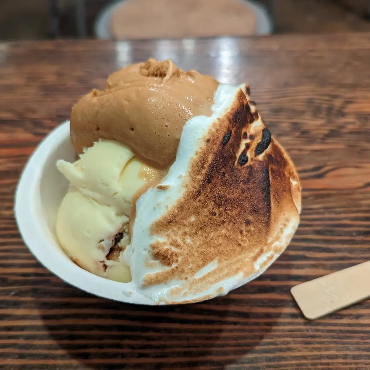 Ice Cream with Toasted Marshmallow Fluff