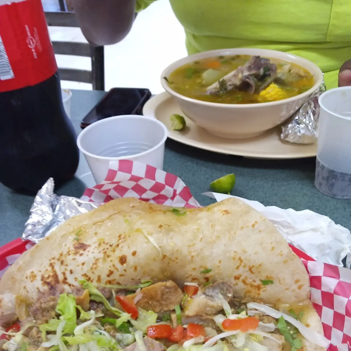 Taco de Carnitas En Salsa Verde