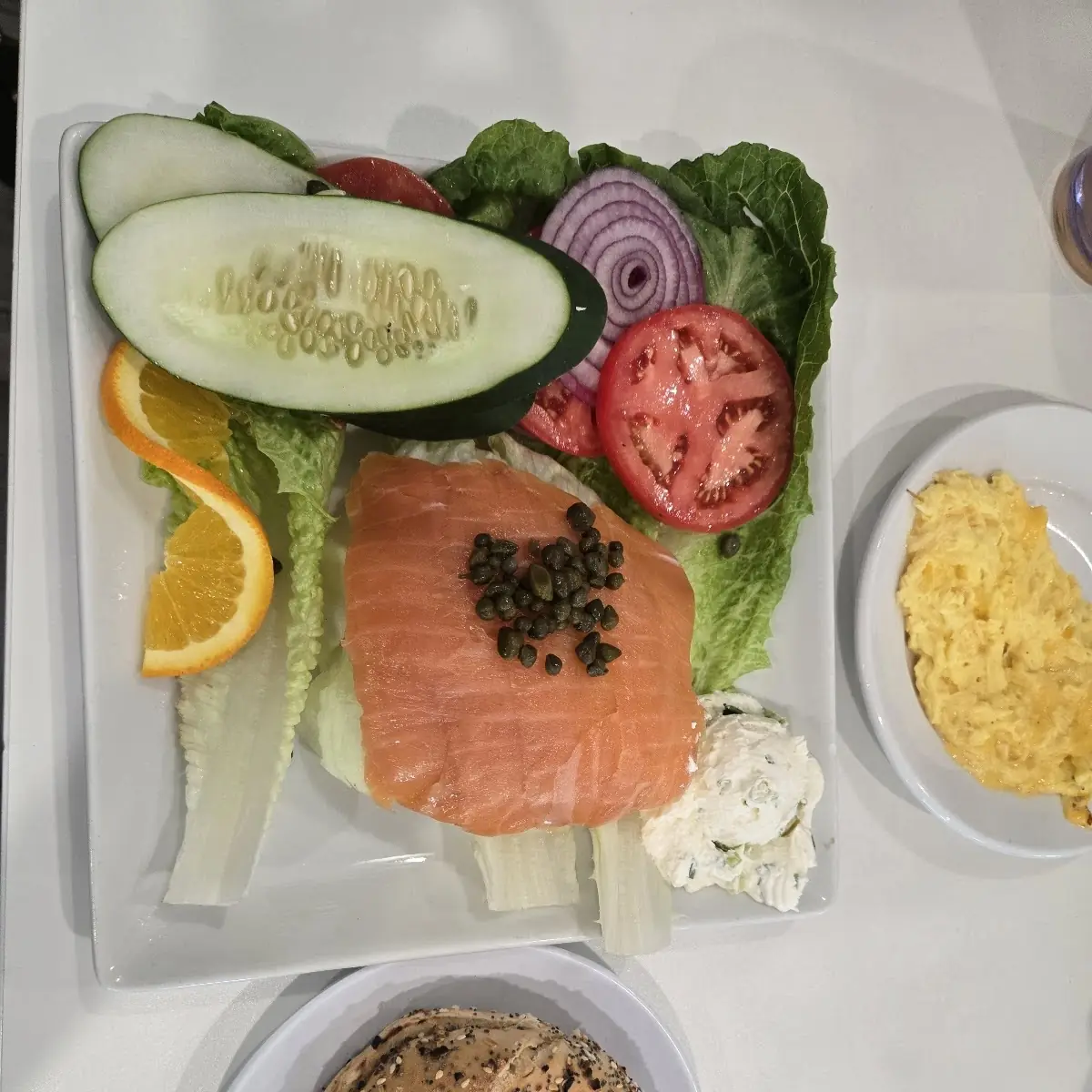 Lox and Bagel with Cream Cheese