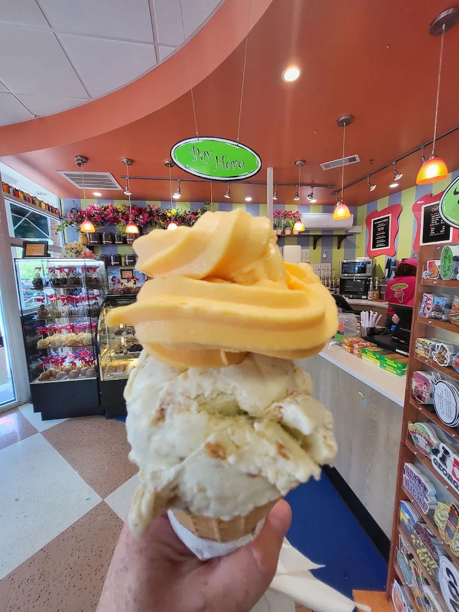 Orange Sherbet and Key Lime Pie