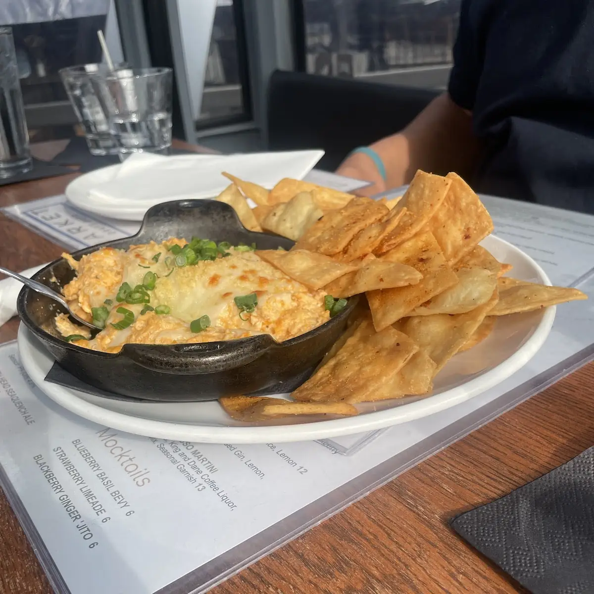 Chicken Dip and Tortilla Chips