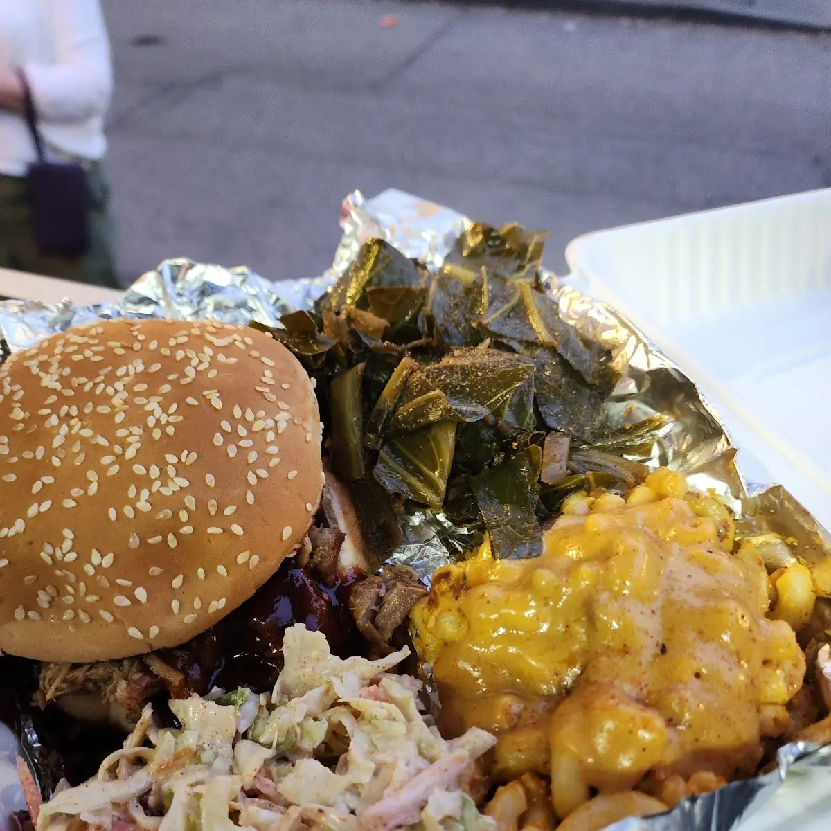 Smoked Pulled Pork with Spicy Slaw
