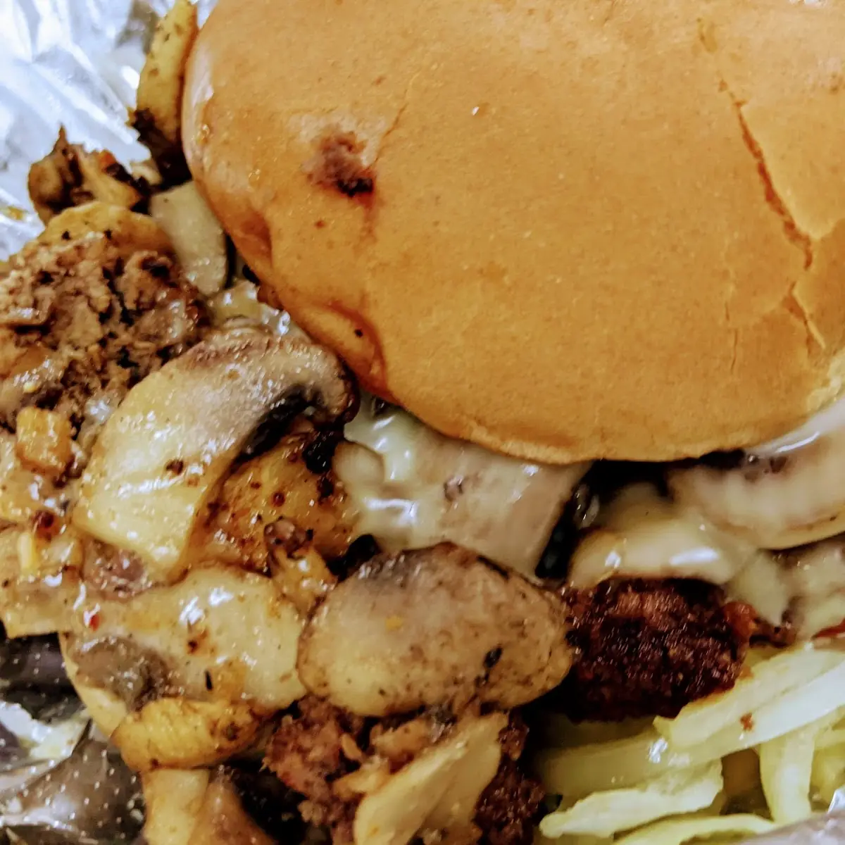 Swiss Mushroom Burger