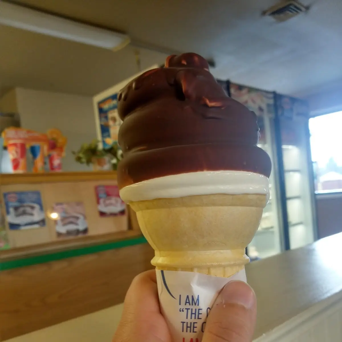 Dipped Vanilla Ice Cream Cone