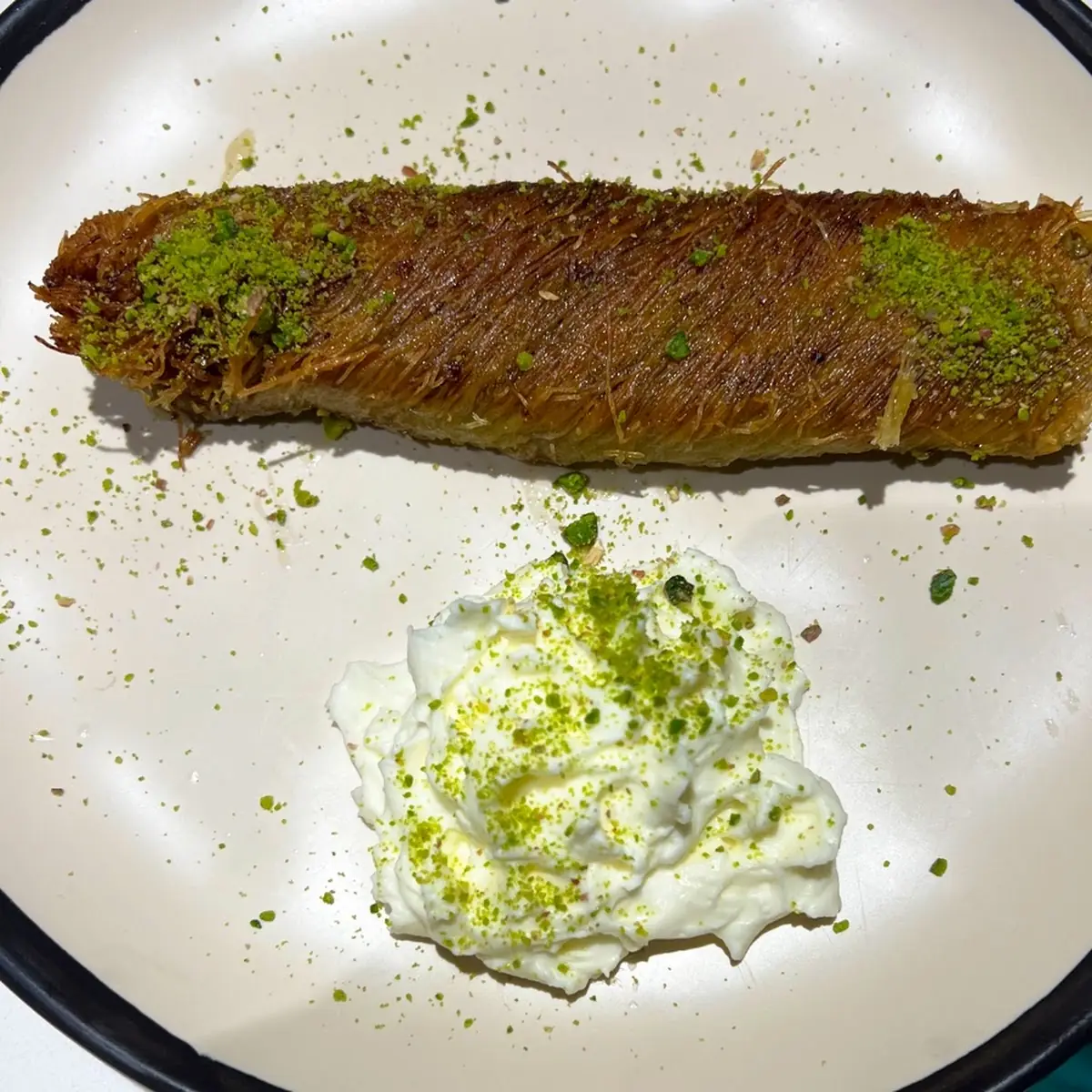 Pistachio Baklava with Turkish Tea