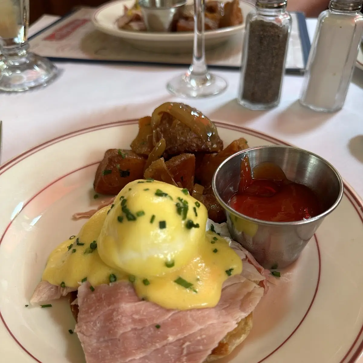 Eggs Benedict and Potatoes