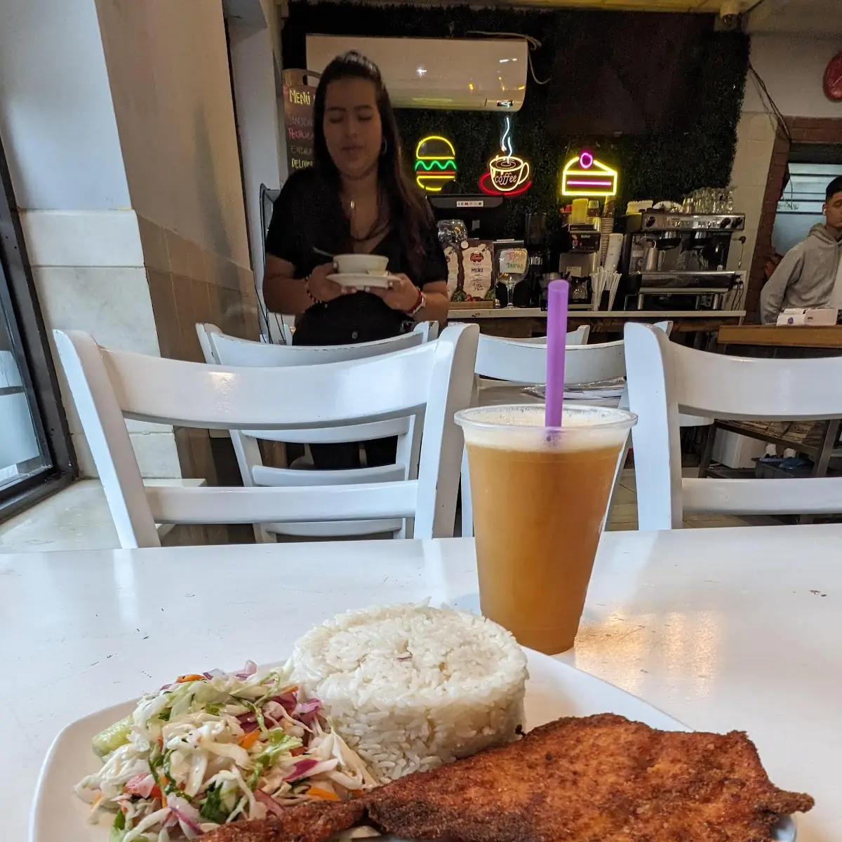 Breaded Chicken Rice Salad