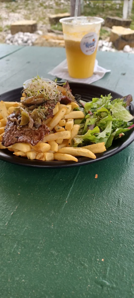 Churrasco Con Papá Fritas