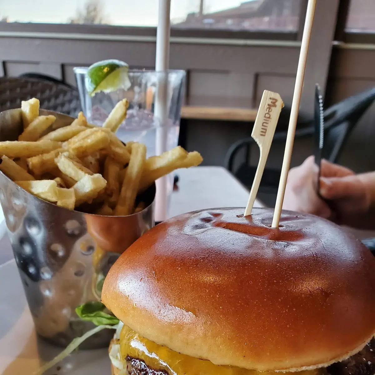 Bacon Cheeseburger and Fries