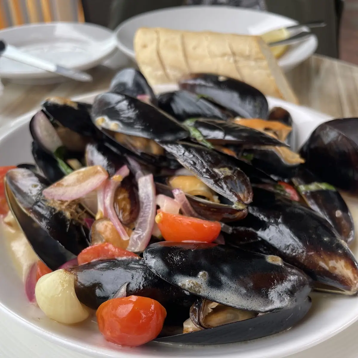 Steamed Mussels