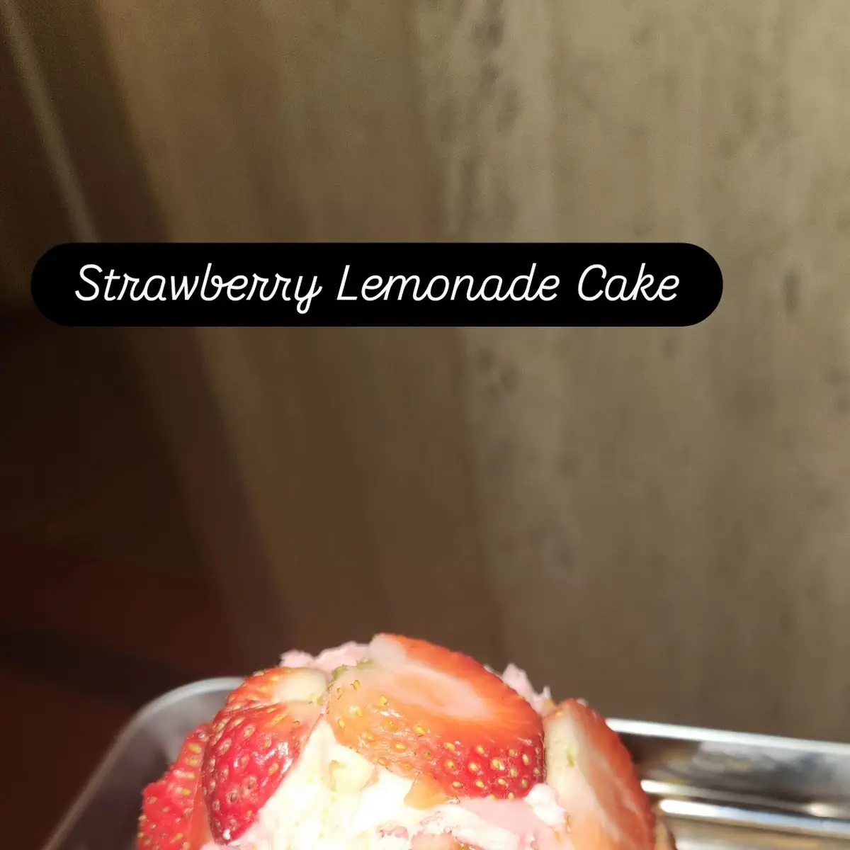 Strawberry Lemon Mugcake