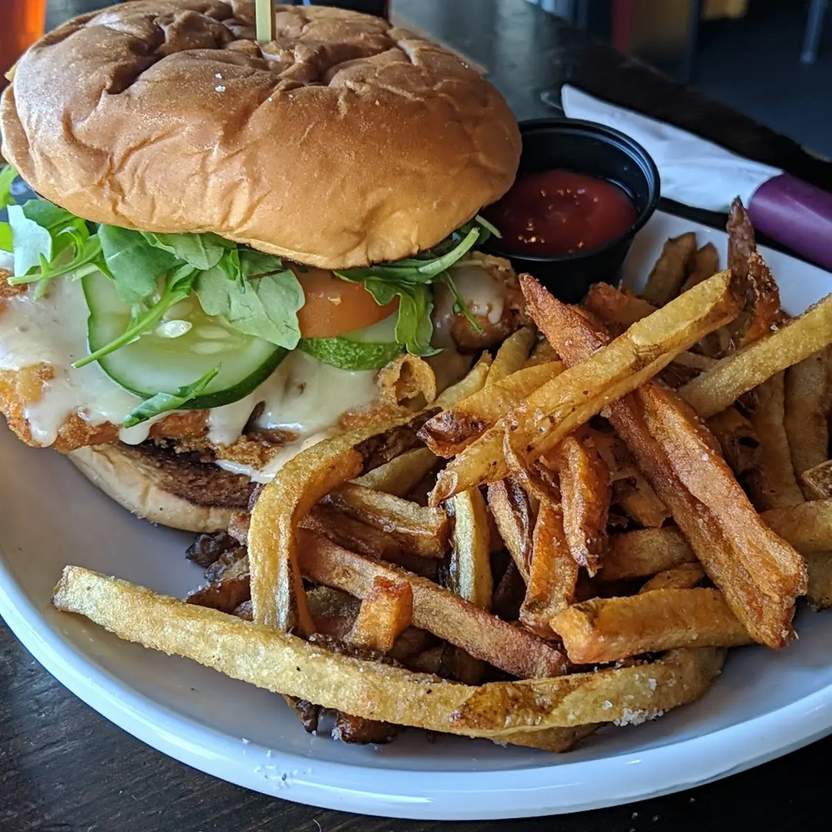 Beer Battered Chicken Sandwich