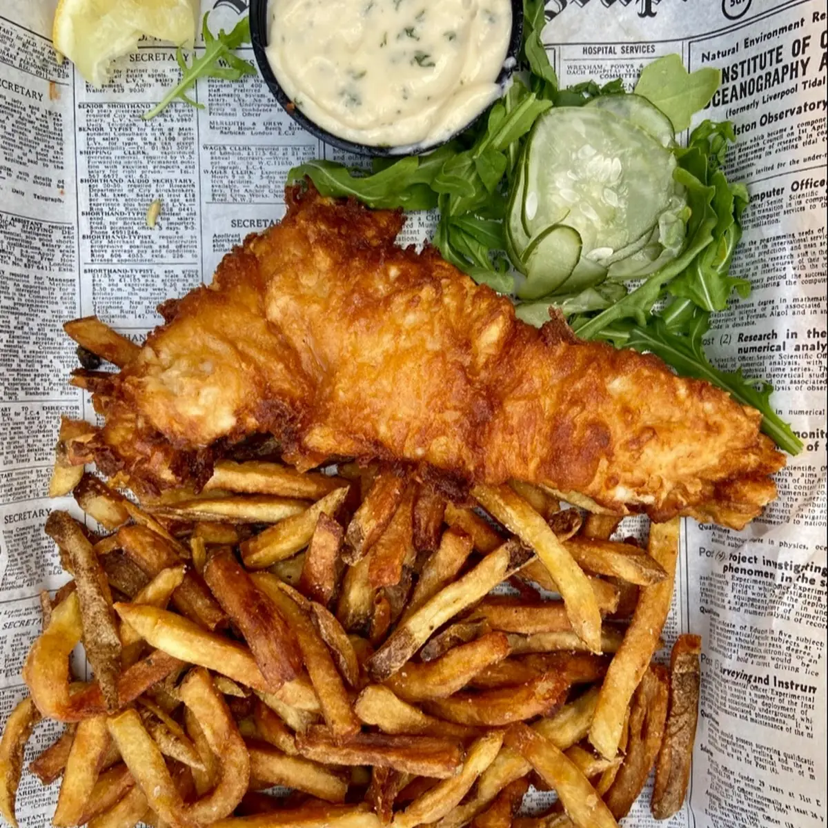Beer Battered Fish & Chips