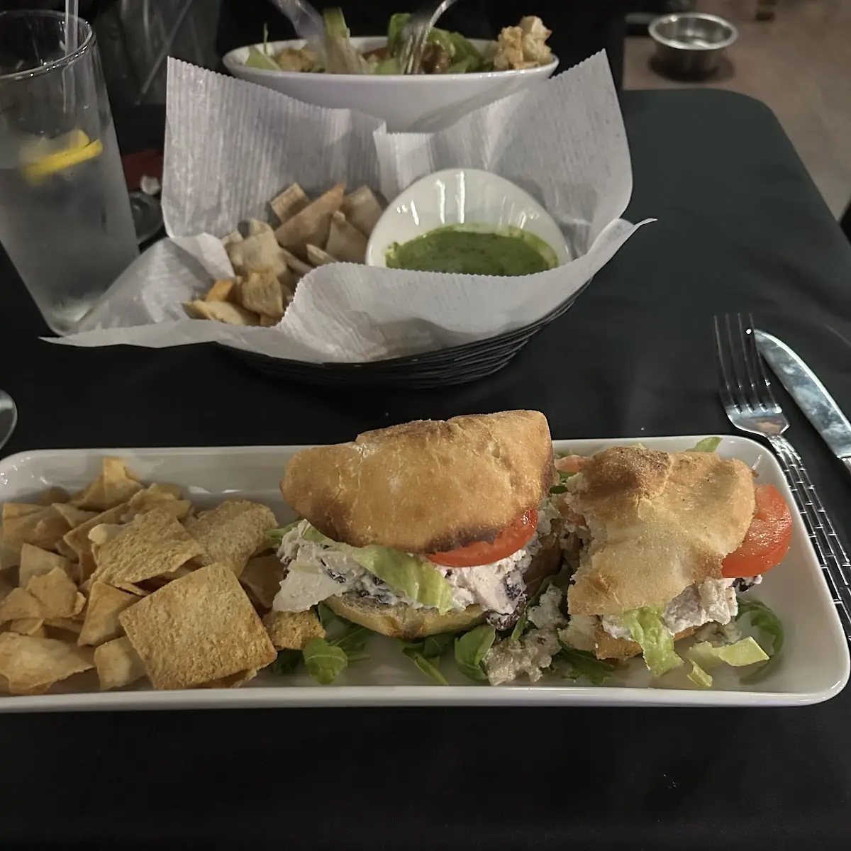 Mediterranean Chicken Salad Sandwich
