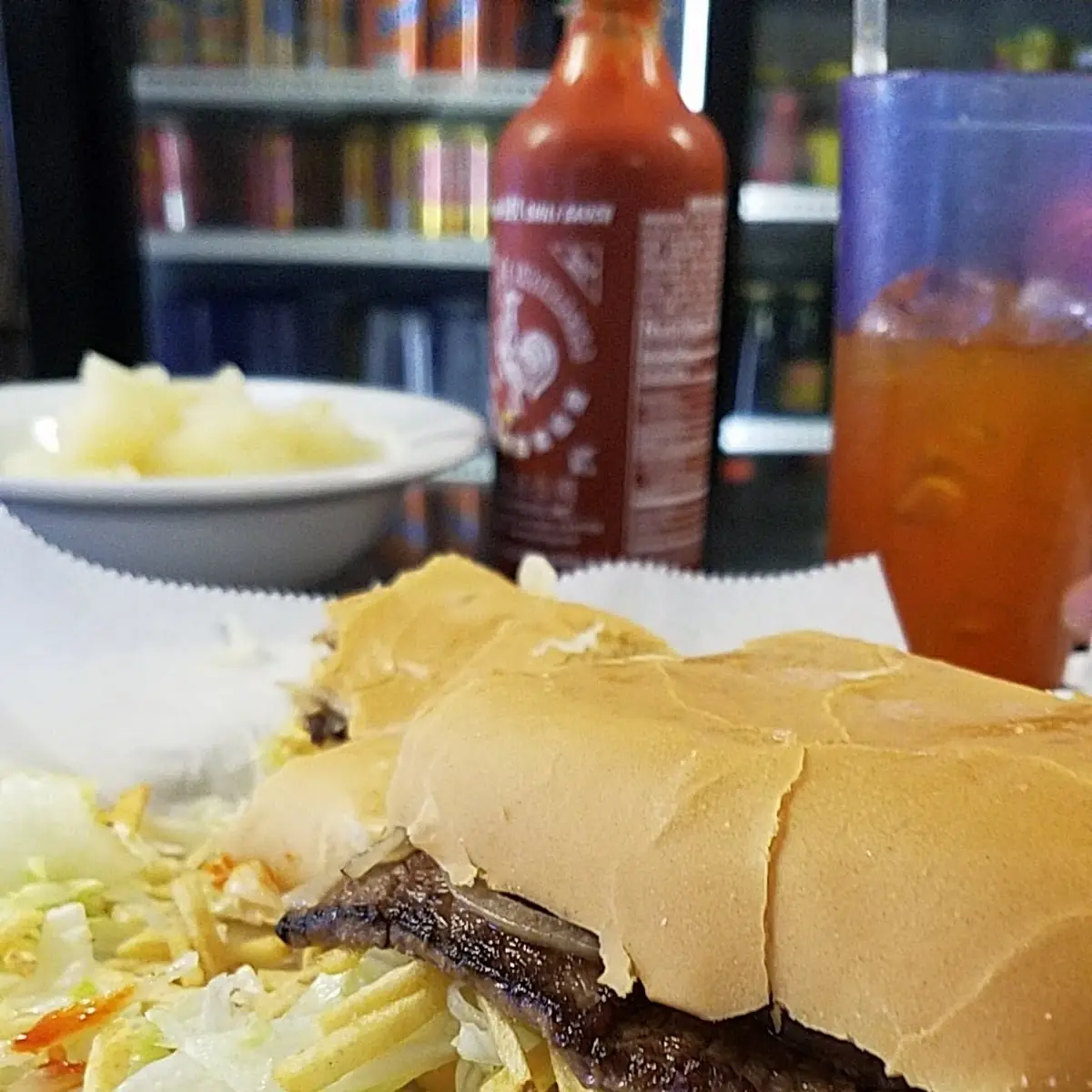 Pan Con Bistec Steak Sandwich on Cuban Bread