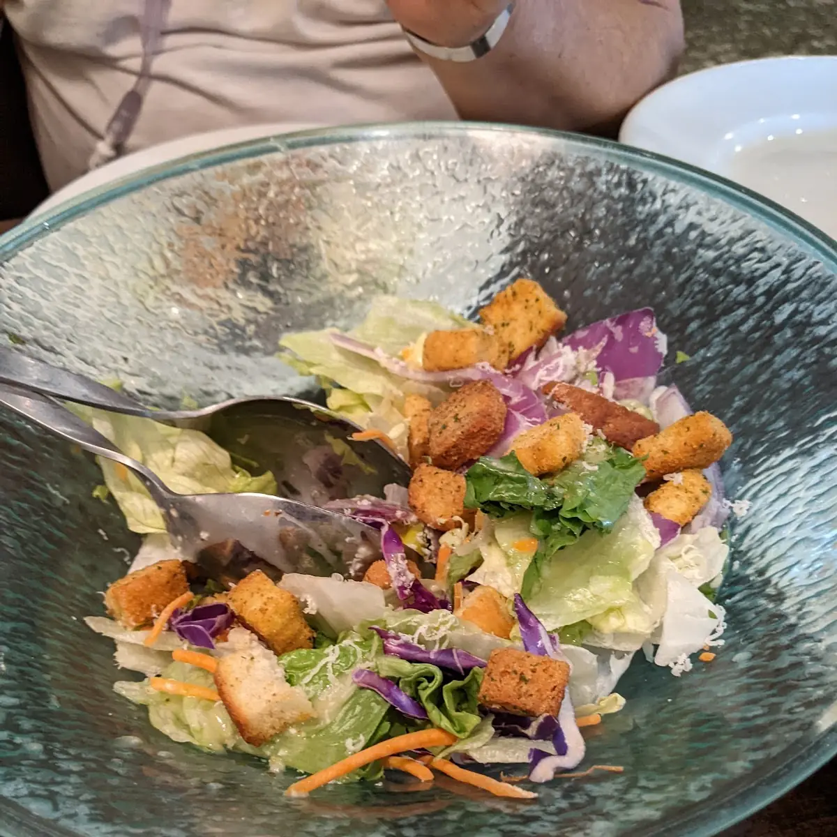 Salad and Bread Sticks