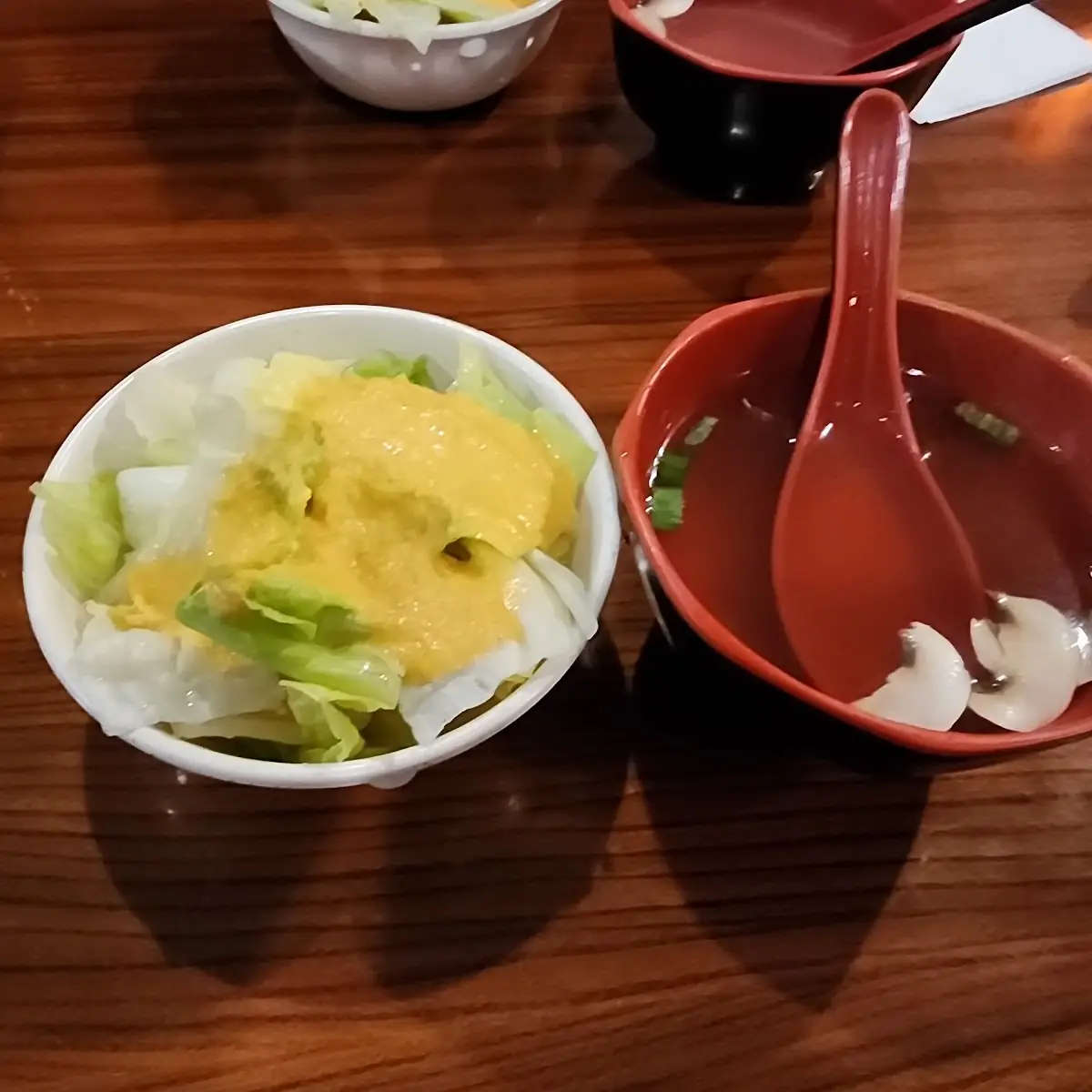 Salad and Miso Soup
