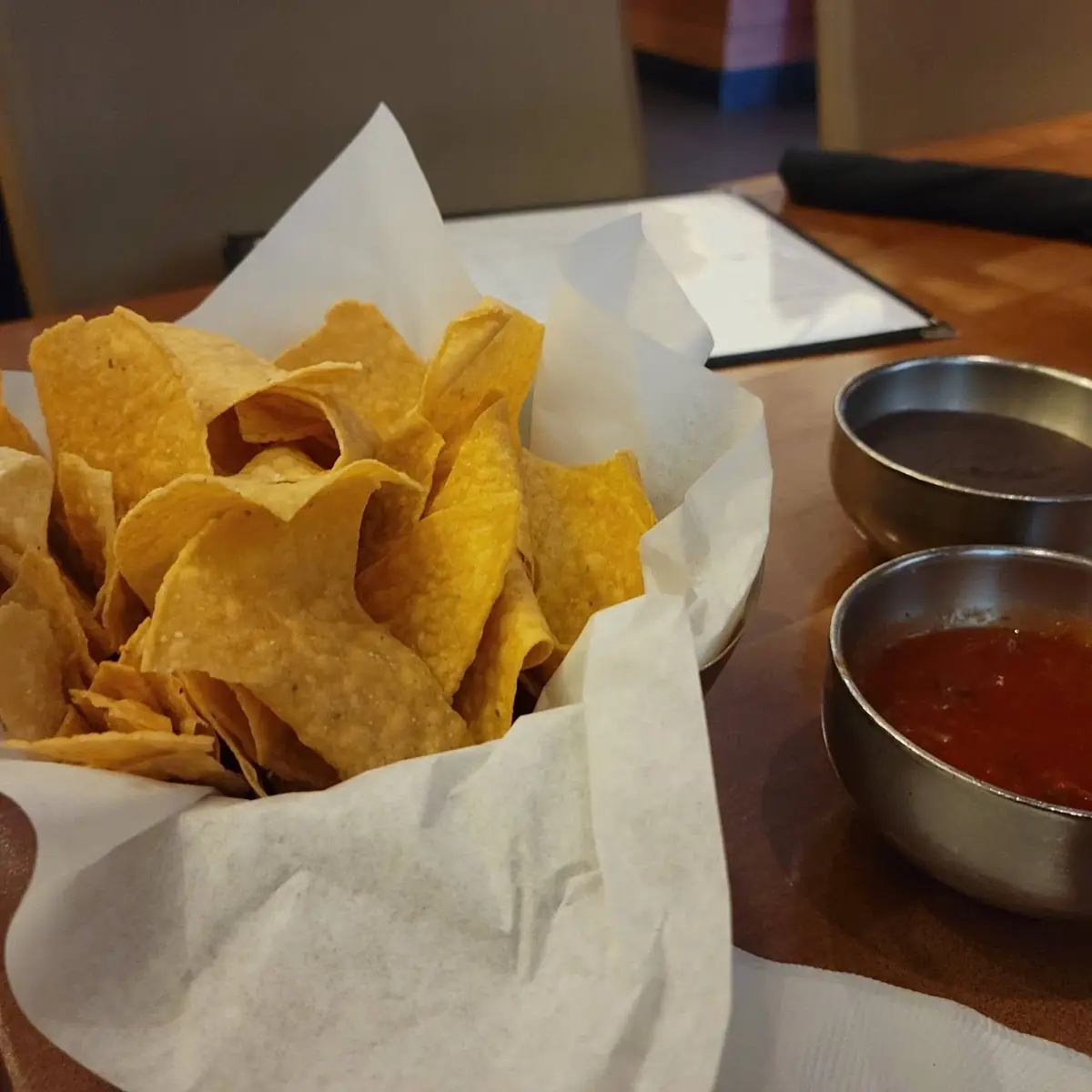 Tortilla Chips with Three Salsas