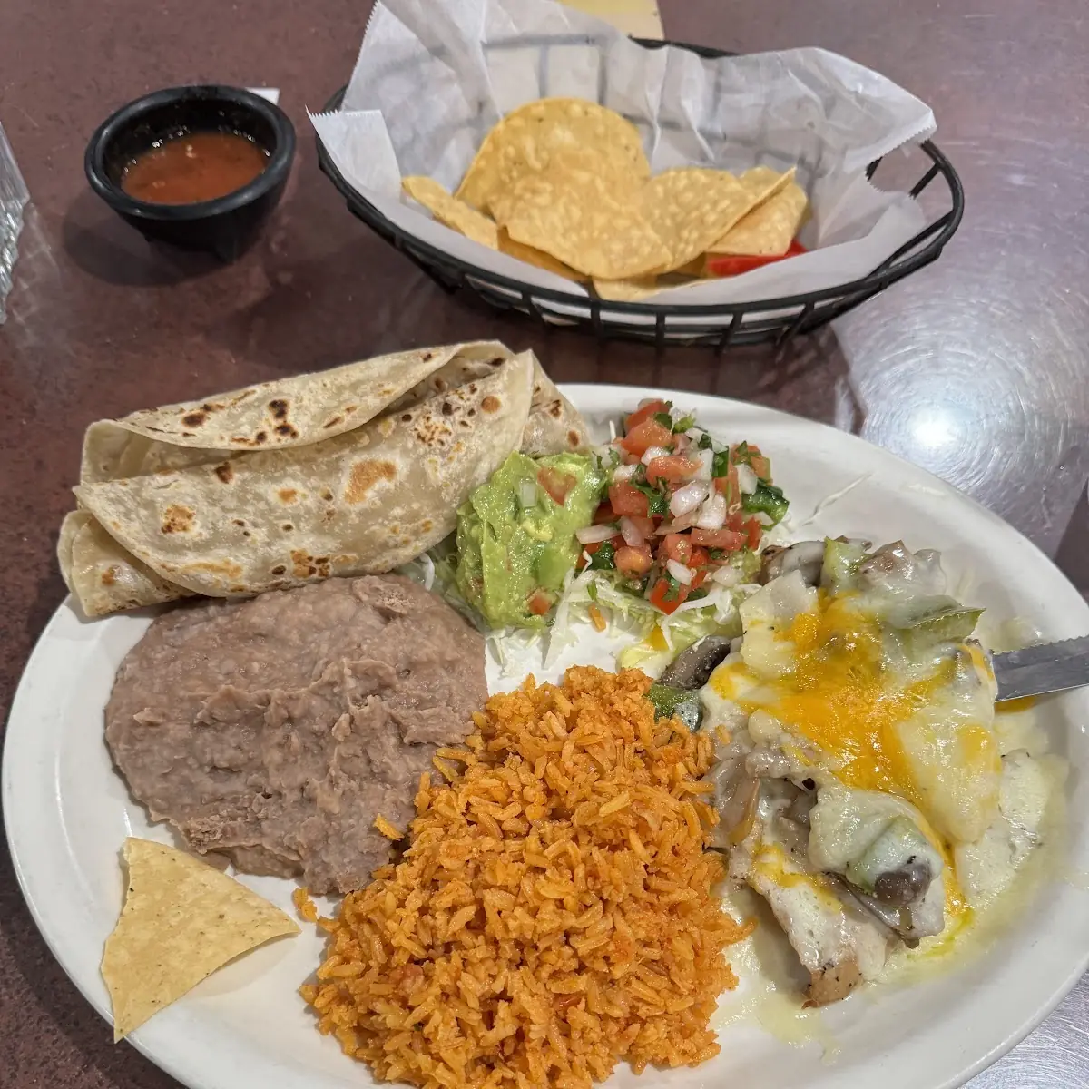 Refried Beans and Rice