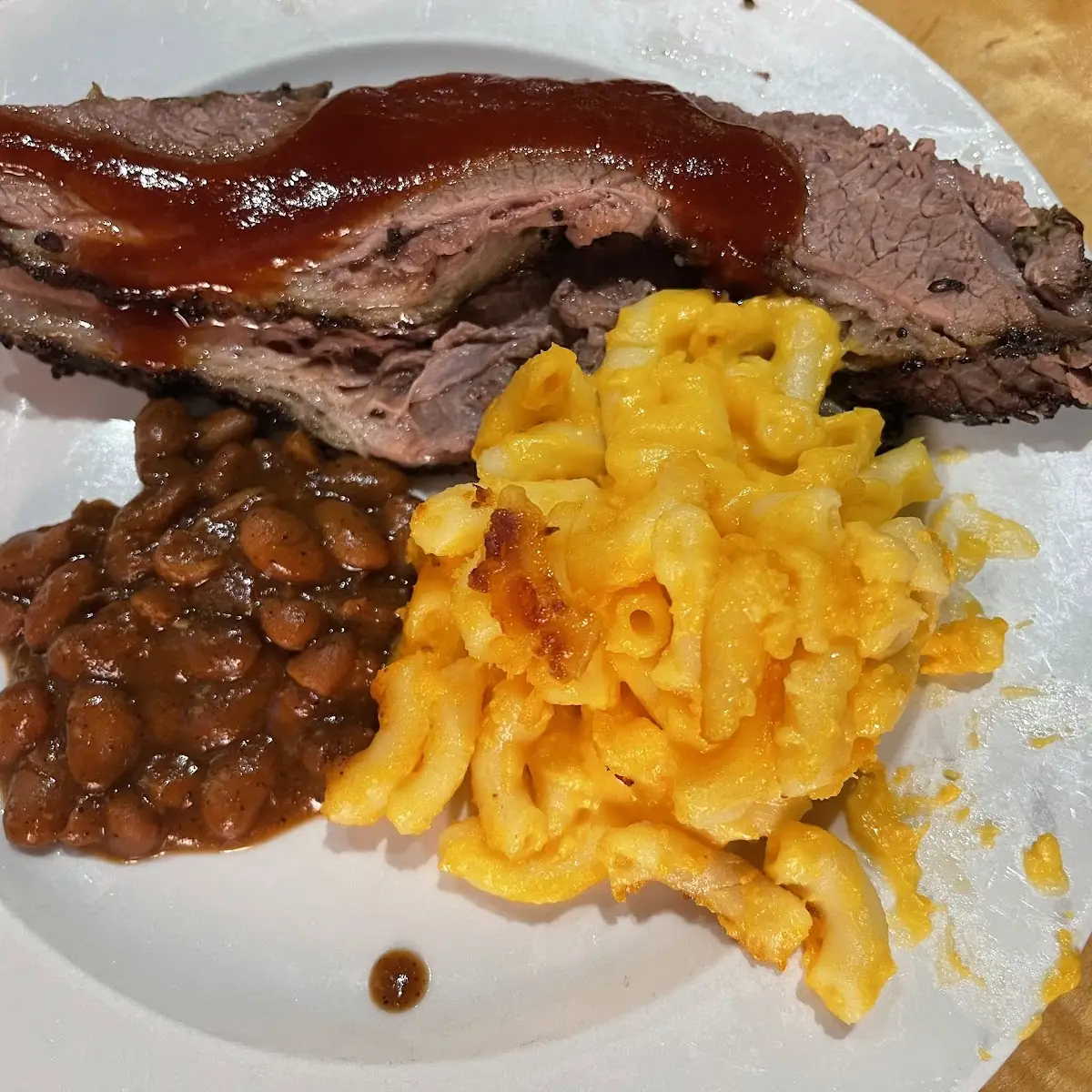 Beans and Mac & Cheese
