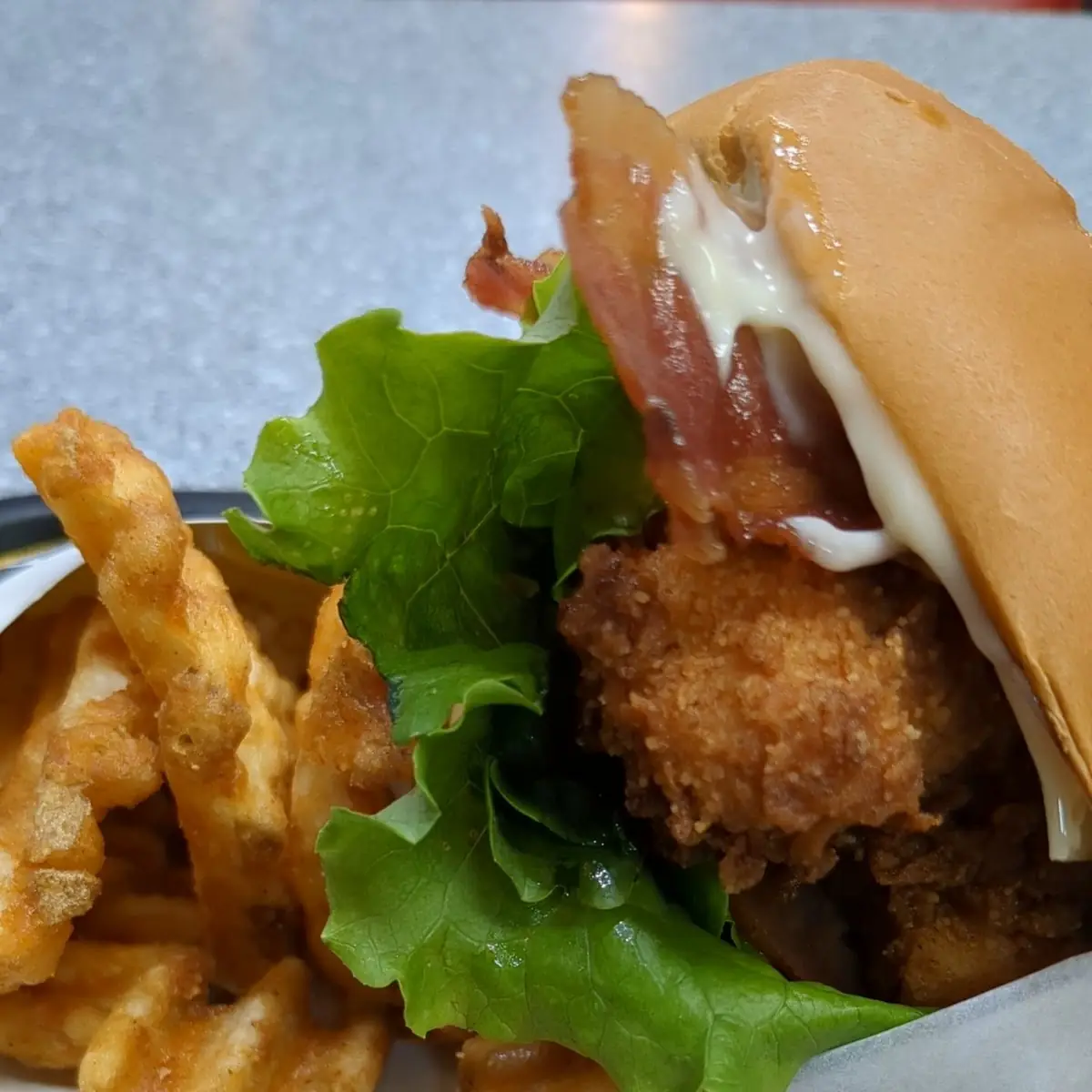 Hand-Breaded Bacon Swiss Chicken Sandwich Combo
