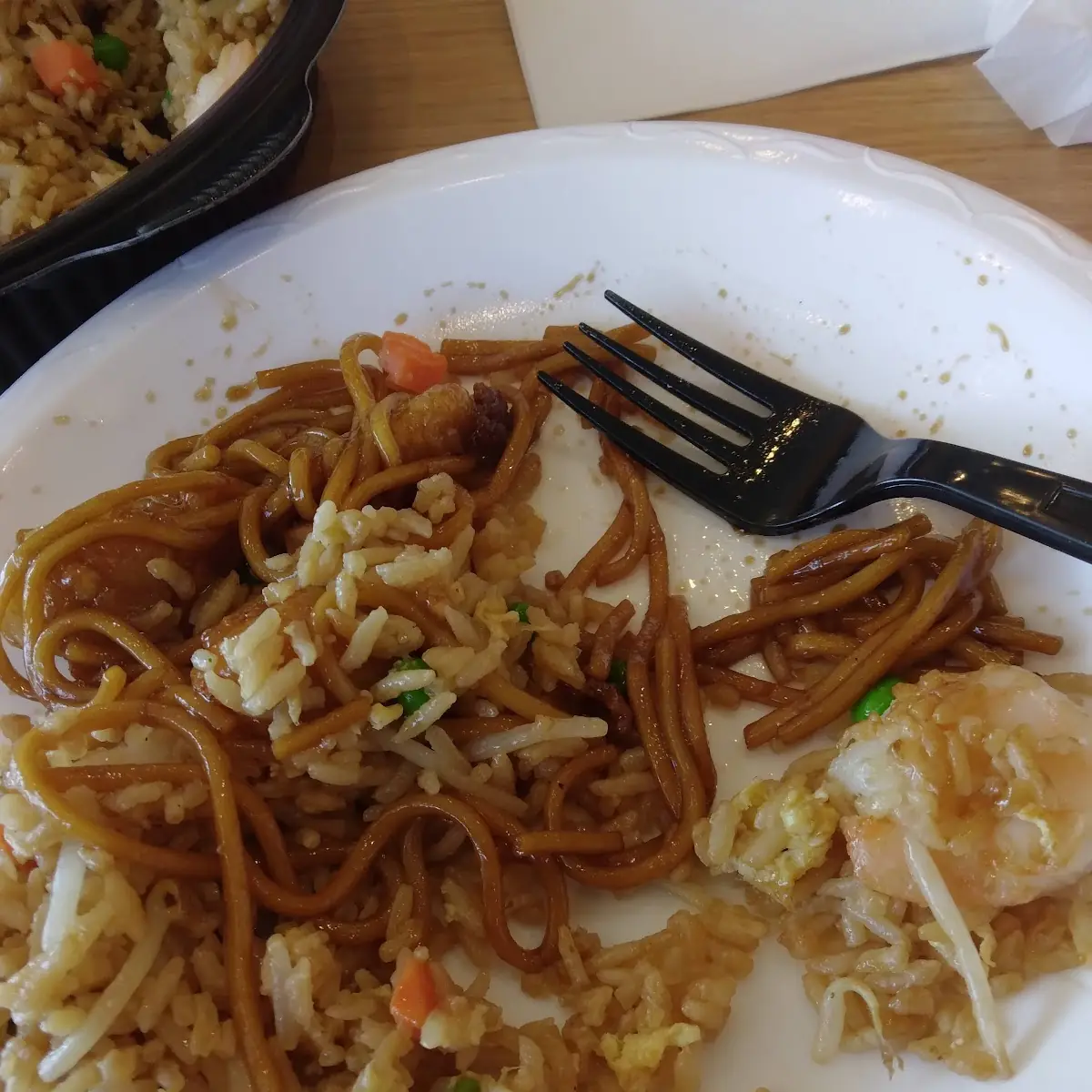 Shrimp Fried Rice with Chow Mein