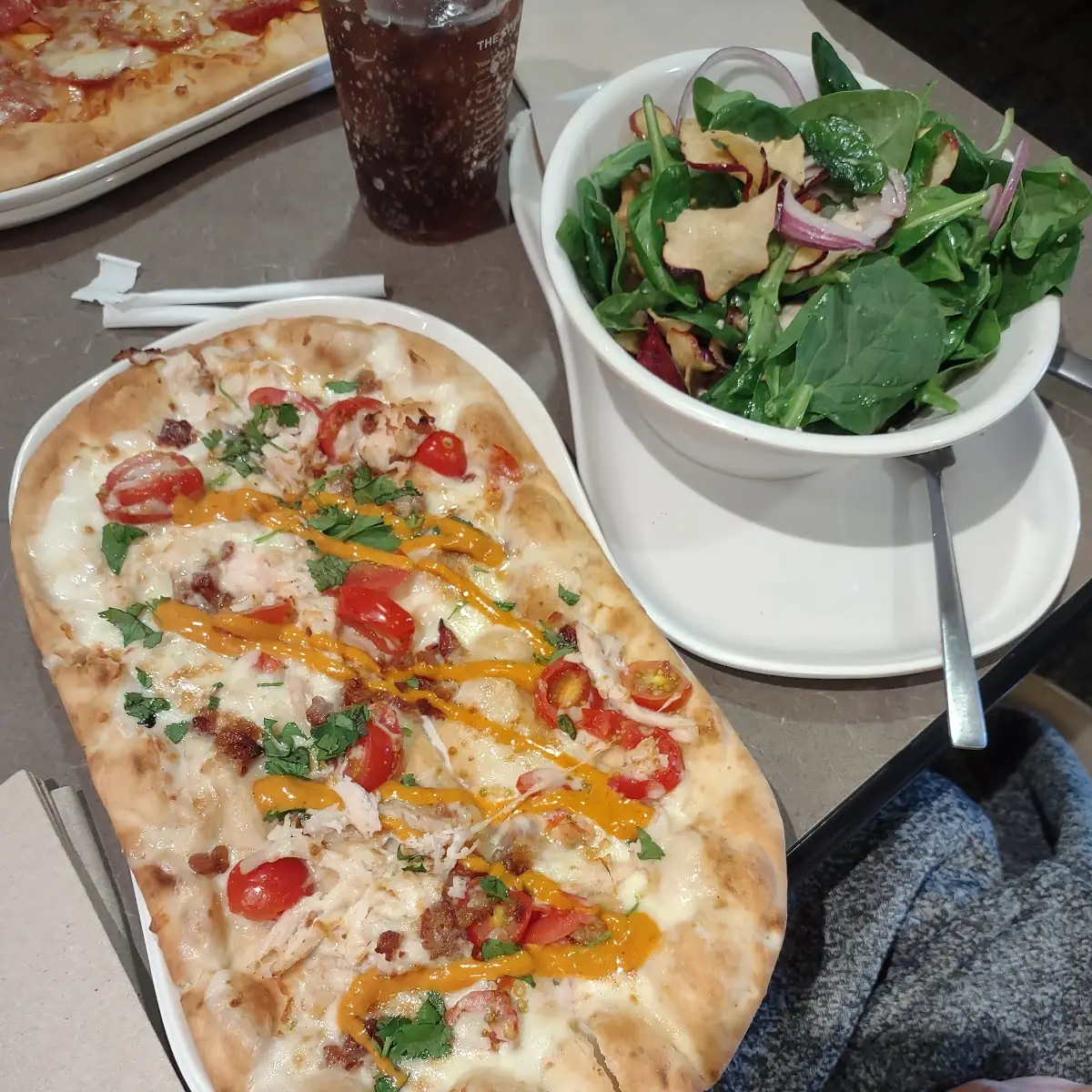 Chipotle Chicken & Bacon Flatbread Pizza