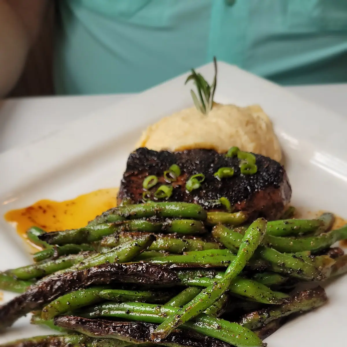 Mashed Potatoes Sautéed Green Beans