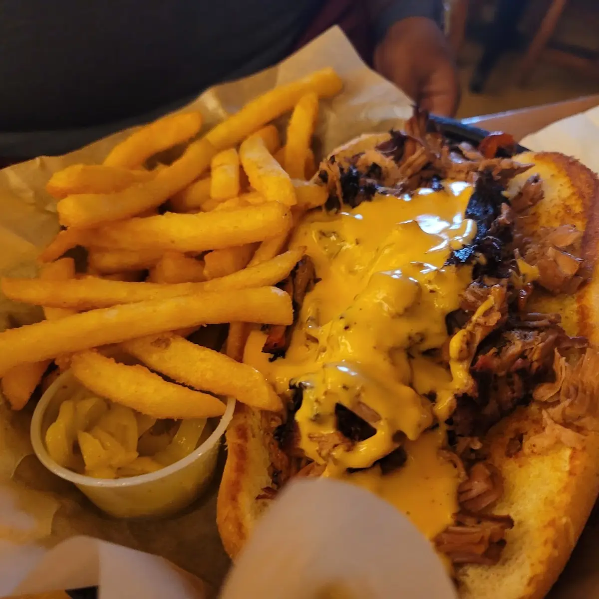 Brisket Cheesesteak Sandwich