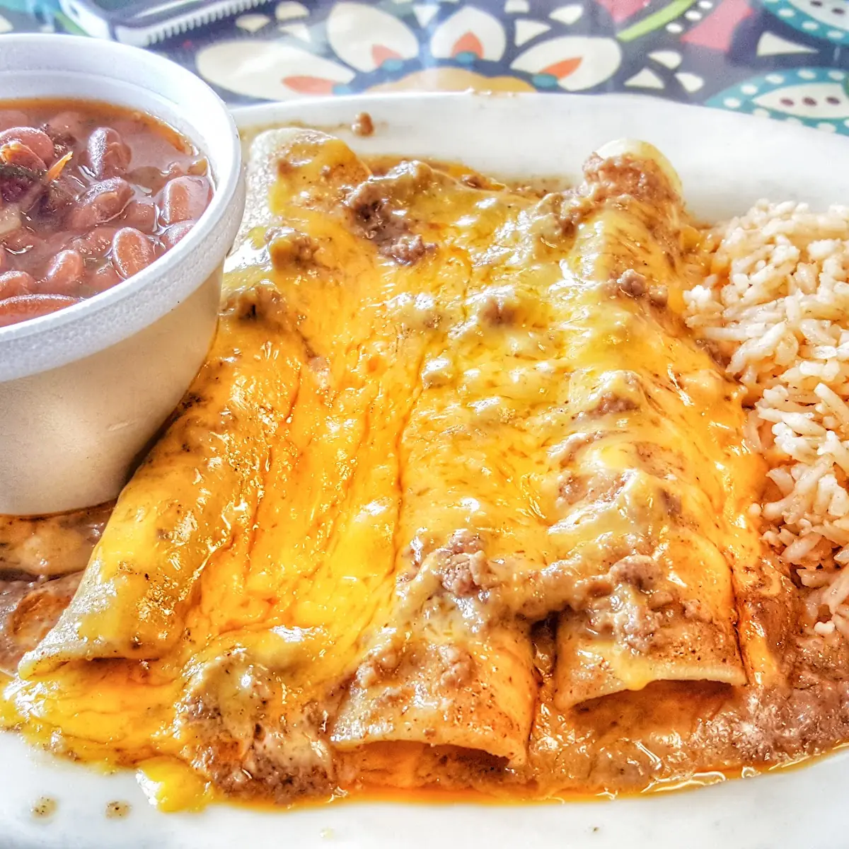 Beef Enchilada Plate