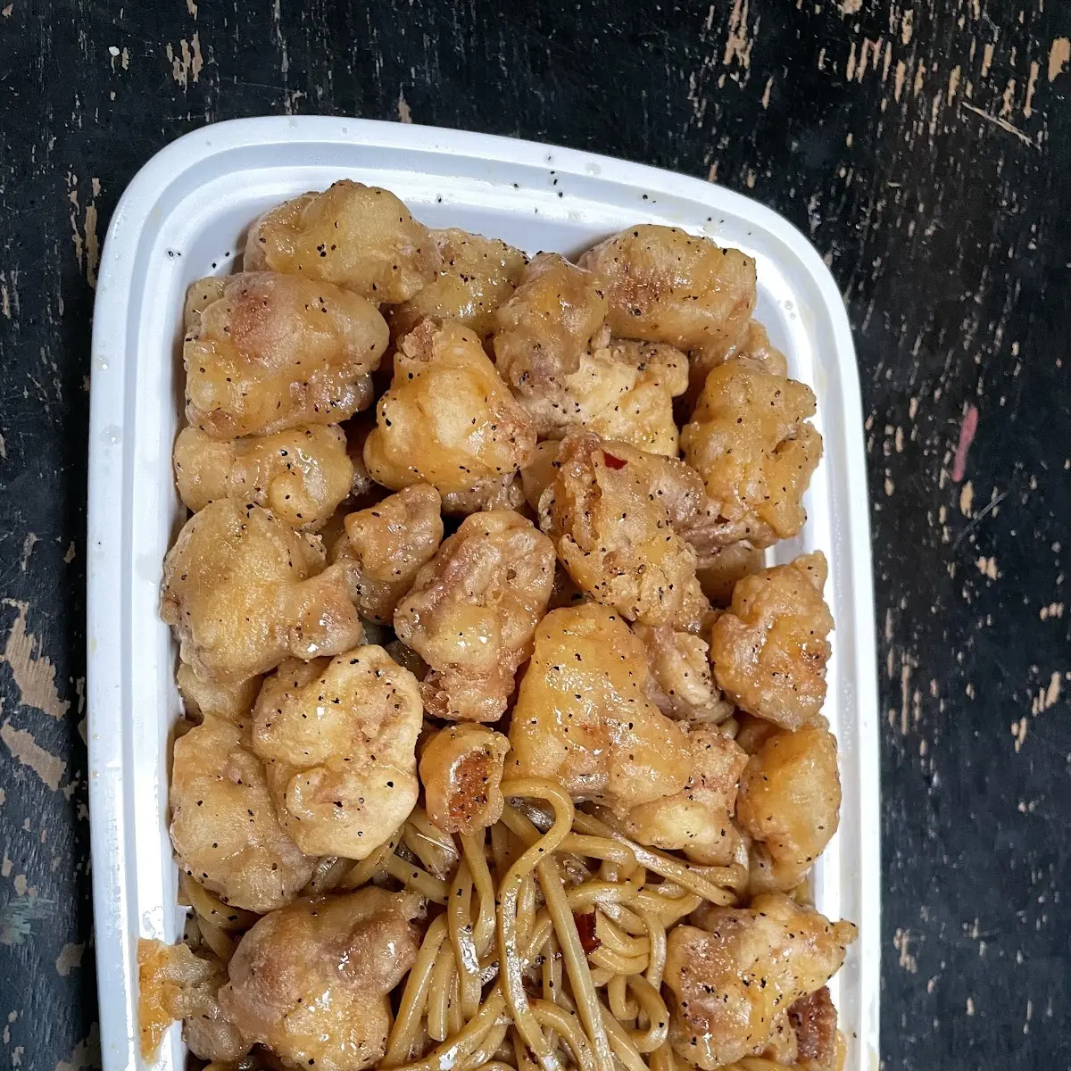 Pepper Chicken with Noodles