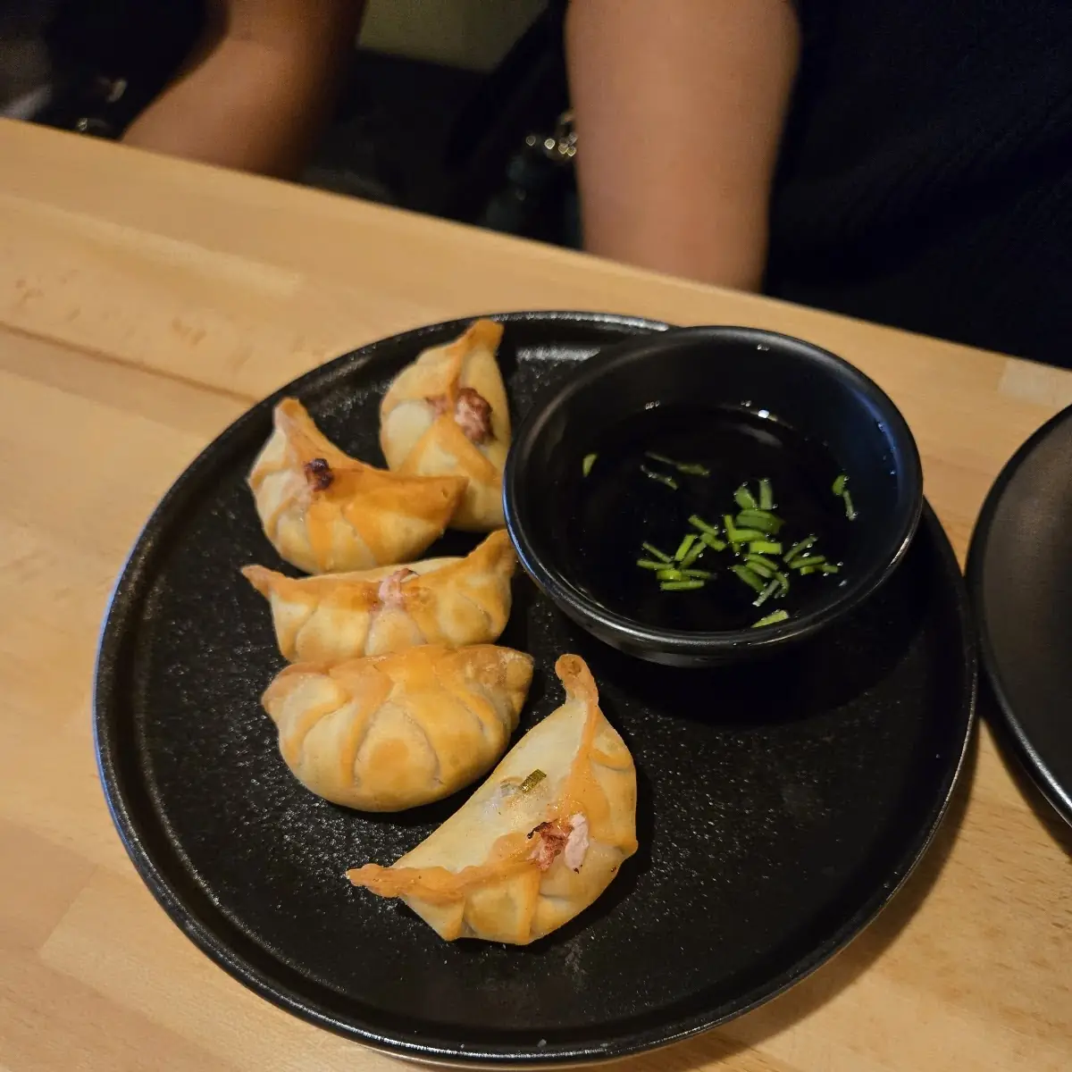 Fried Gyoza with Dipping Sauce